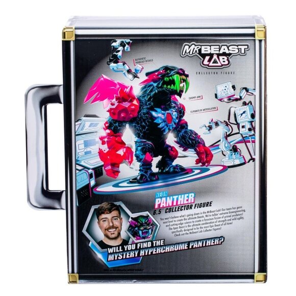 MrBeast Lab Apex Beast Neon Panther Collector Figure, Standing at 6.5 - Picture 7 of 7